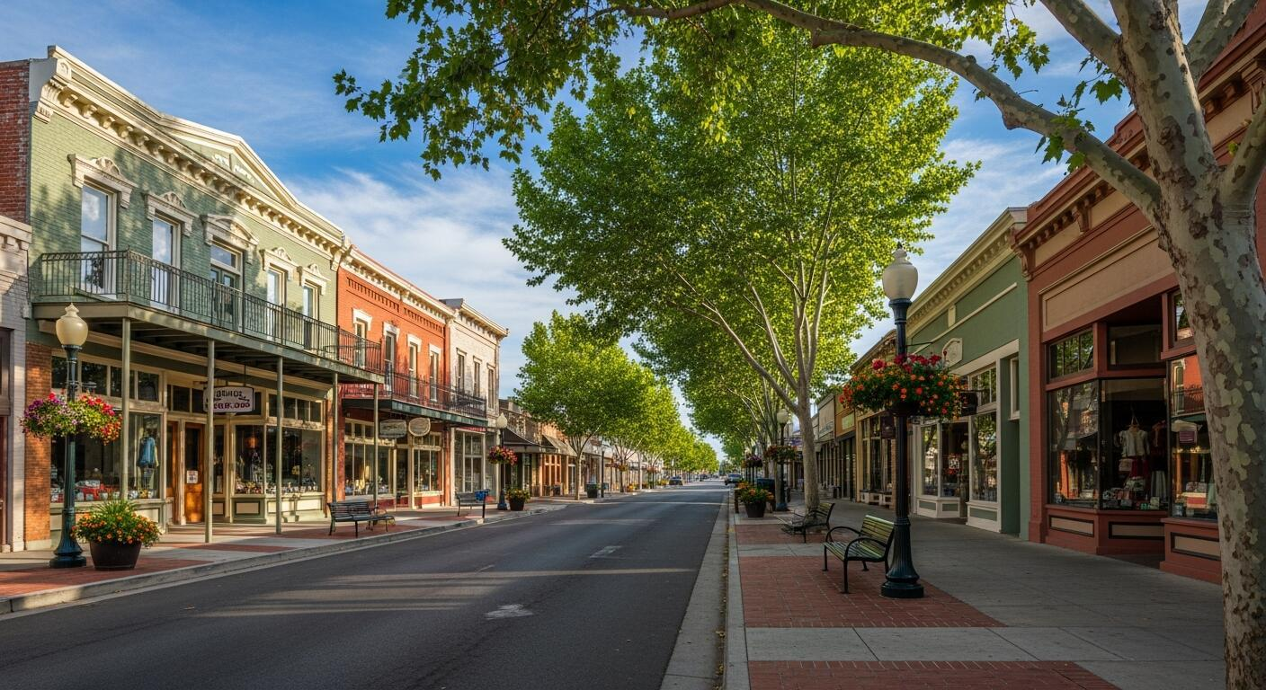 Scenic view of Clovis, California